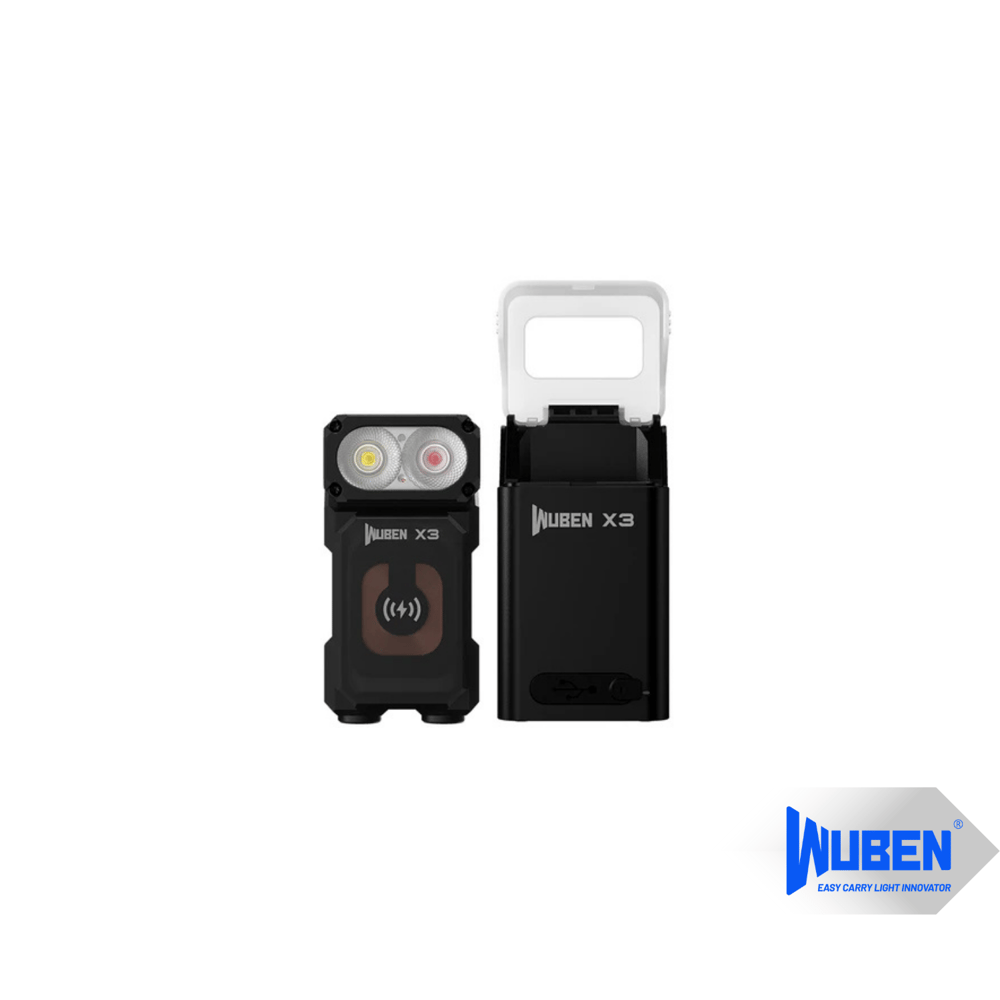 X3 EDC Dönebilen Başlıklı Kablosuz Şarjlı LED El Feneri – 700 Lümen / OLED Ekranlı