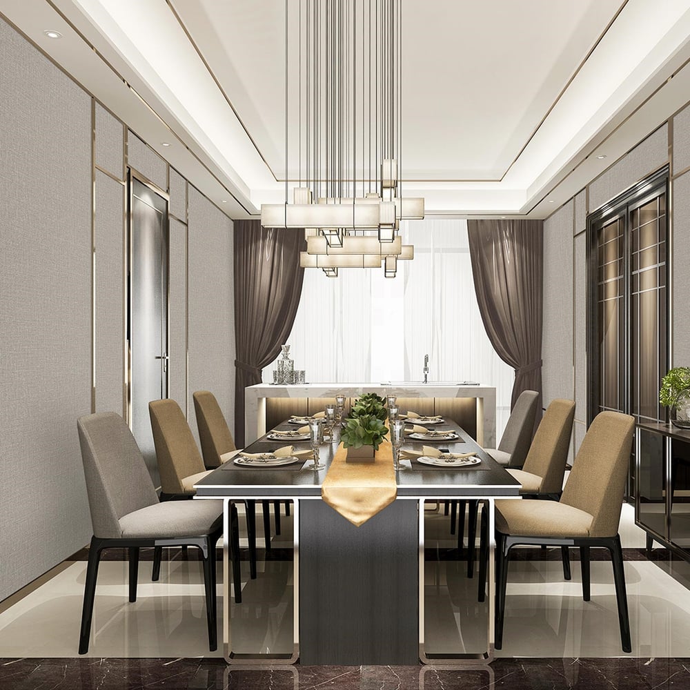 Adawall Beta 1112-4 Duvar Kağıdı Gri Hasır Desenli