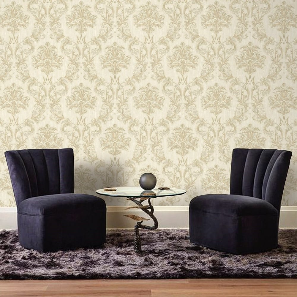 Adawall Ephes 6808-1 Damask Büyük, Simli Duvar Kağıdı 10M²