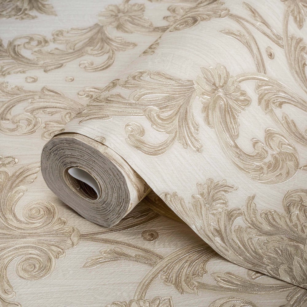 Adawall Ephes 6808-1 Damask Büyük, Simli Duvar Kağıdı 10M²