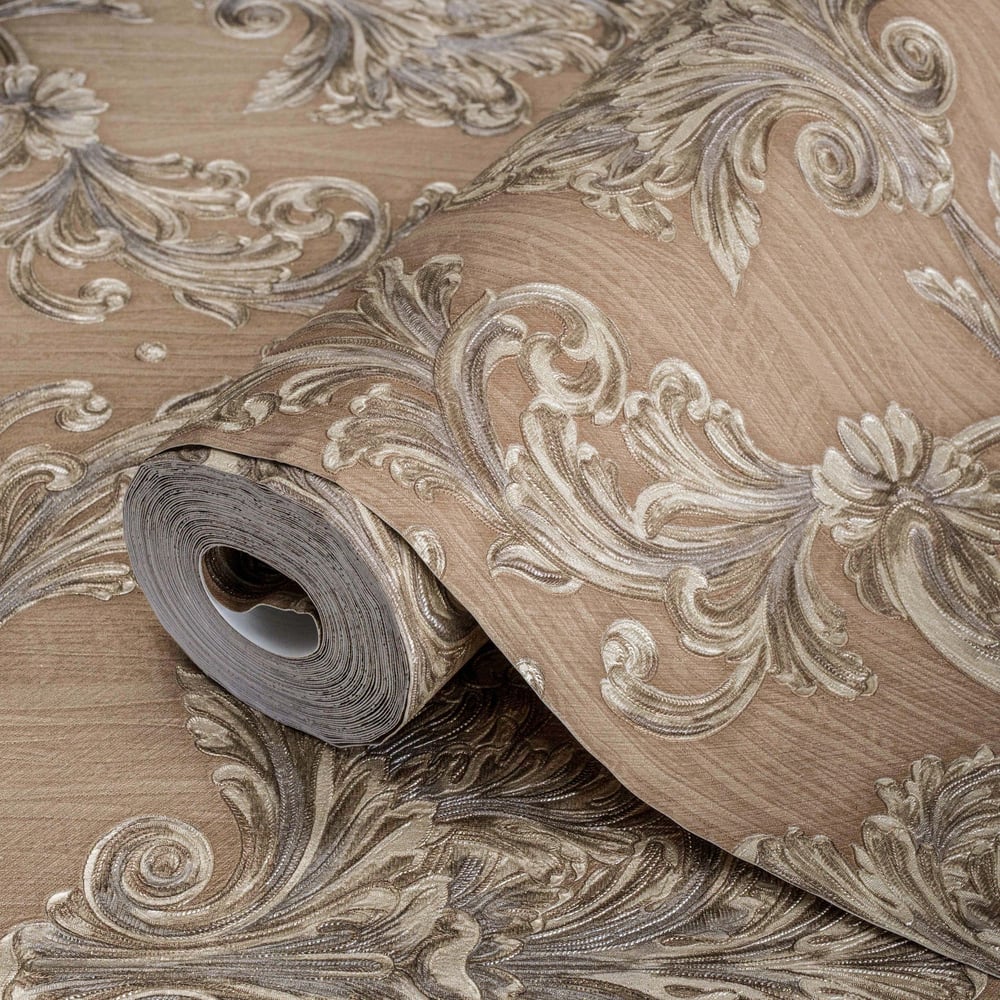 Adawall Ephes 6808-4 Damask Büyük, Simli Duvar Kağıdı 10M²
