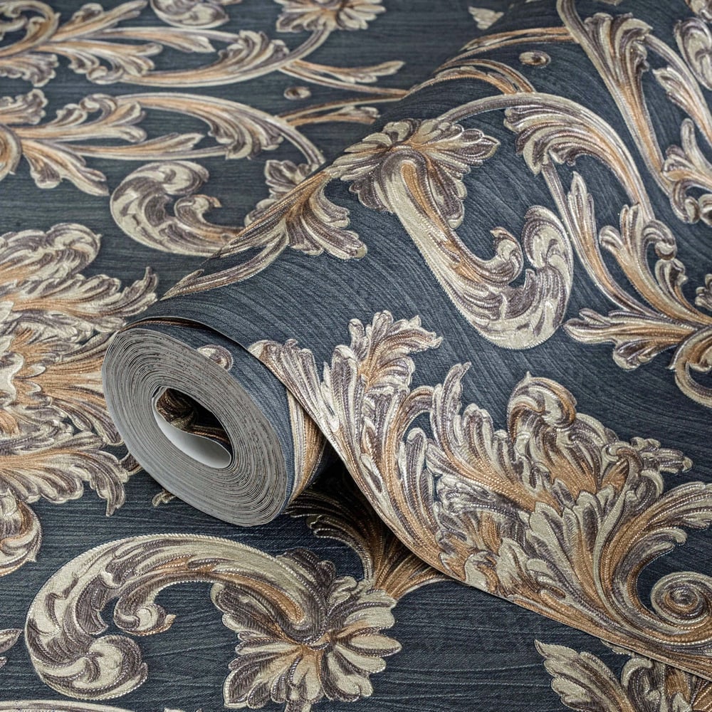 Adawall Ephes 6808-5 Damask Büyük, Simli Duvar Kağıdı 10M²
