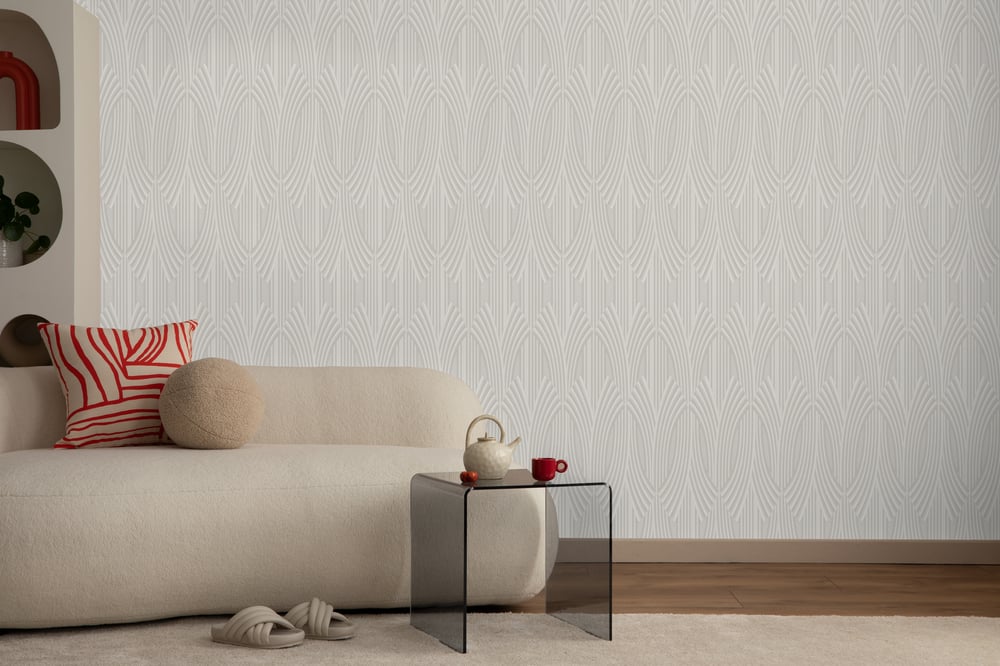 Adawall Icon 24102-2 Kabartmalı Art Deco Duvar Kağıdı
