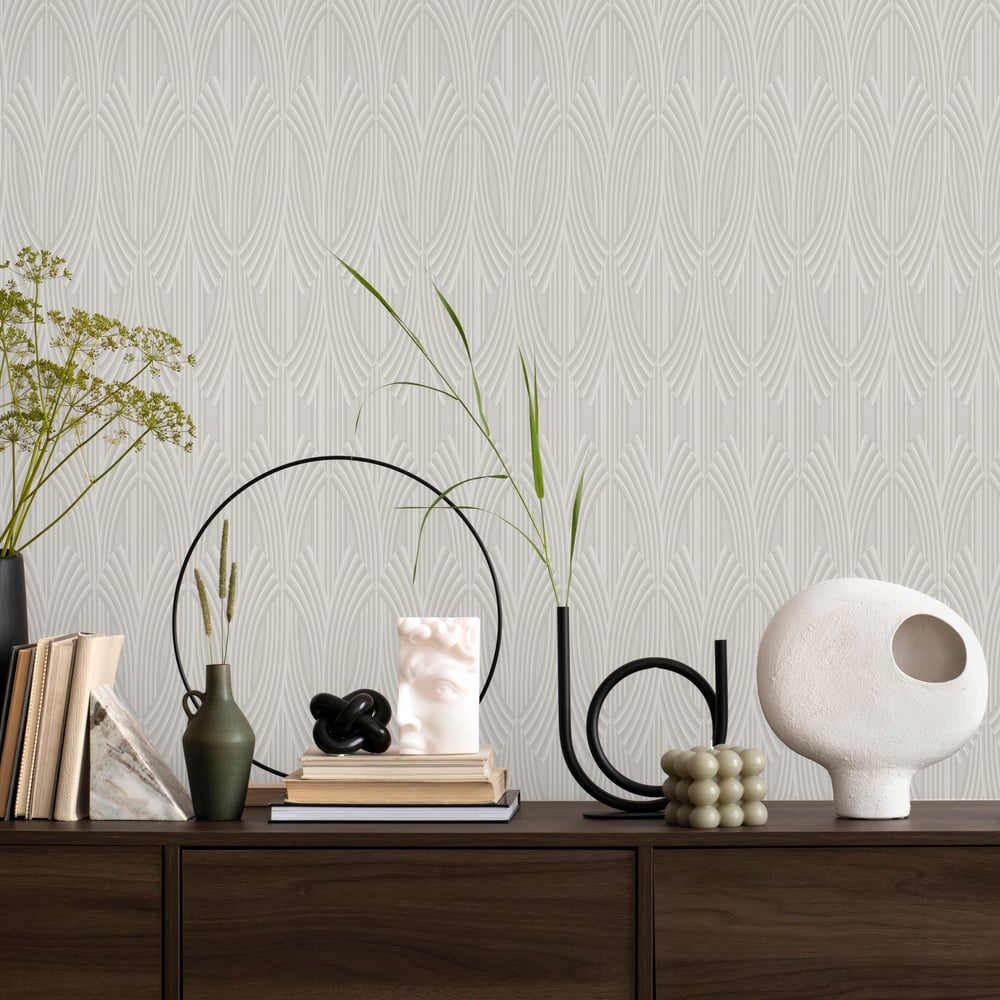 Adawall Icon 24102-2 Kabartmalı Art Deco Duvar Kağıdı