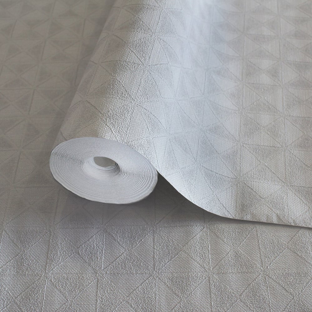 Adawall Icon 24105-1 Kabartmalı Geometrik Duvar Kağıdı