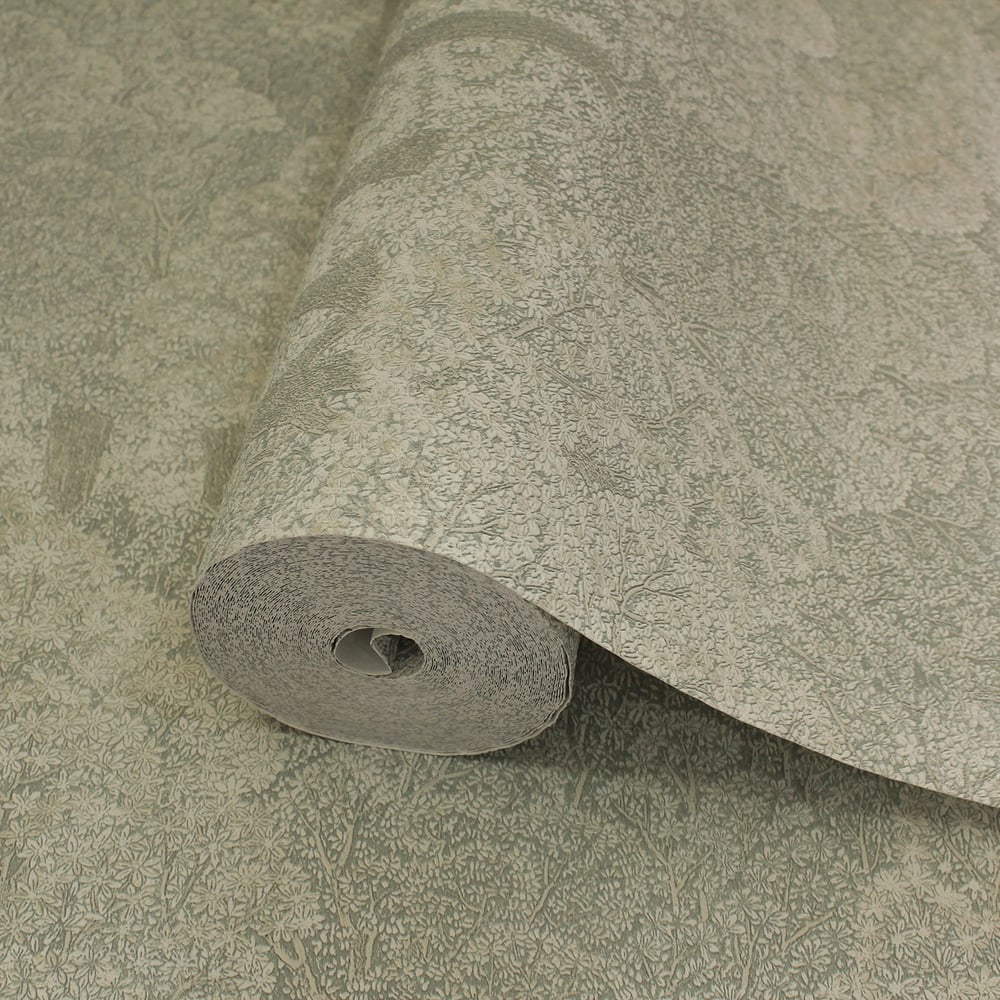 Adawall Icon 24107-2 Açık Yeşil Desenli Modern Duvar Kağıdı