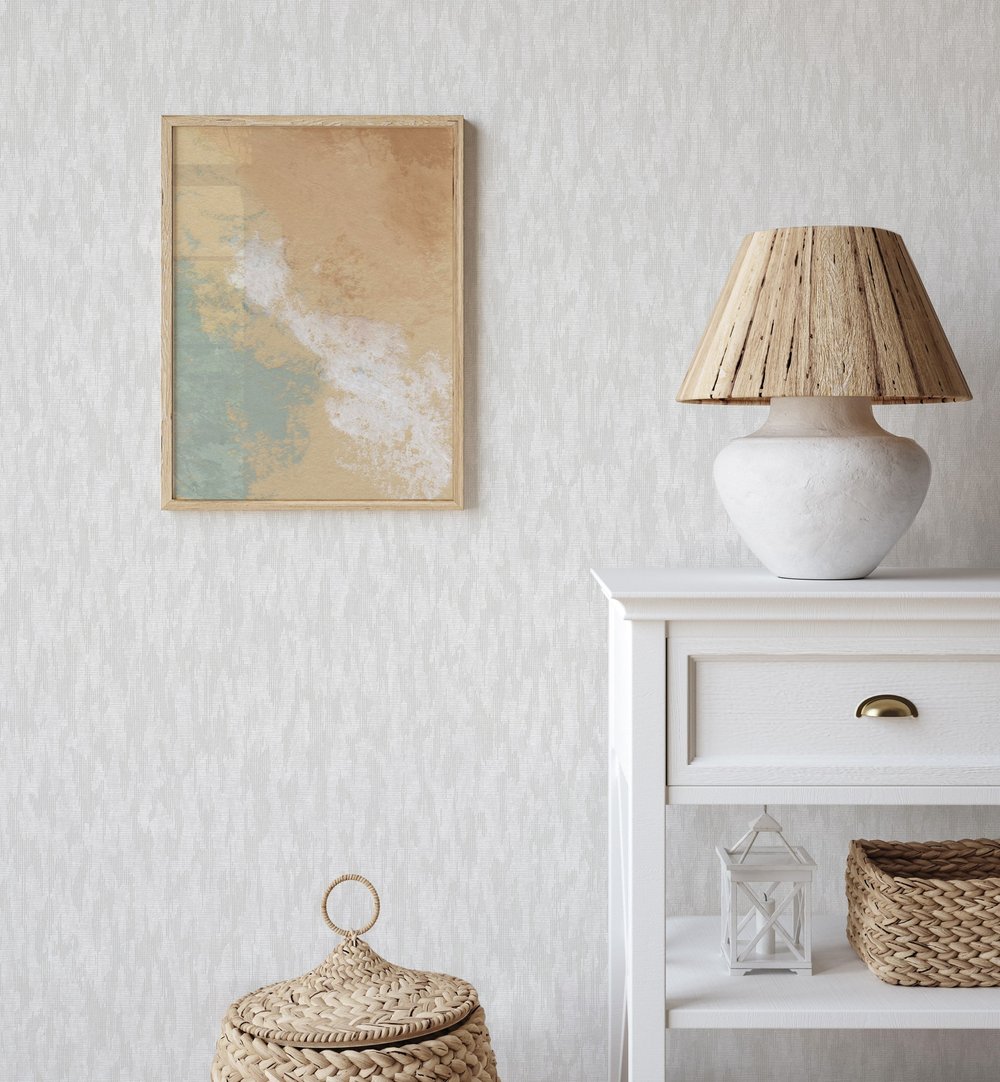Adawall Icon 24108-1 Beyaz Dokulu Sade Modern Duvar Kağıdı
