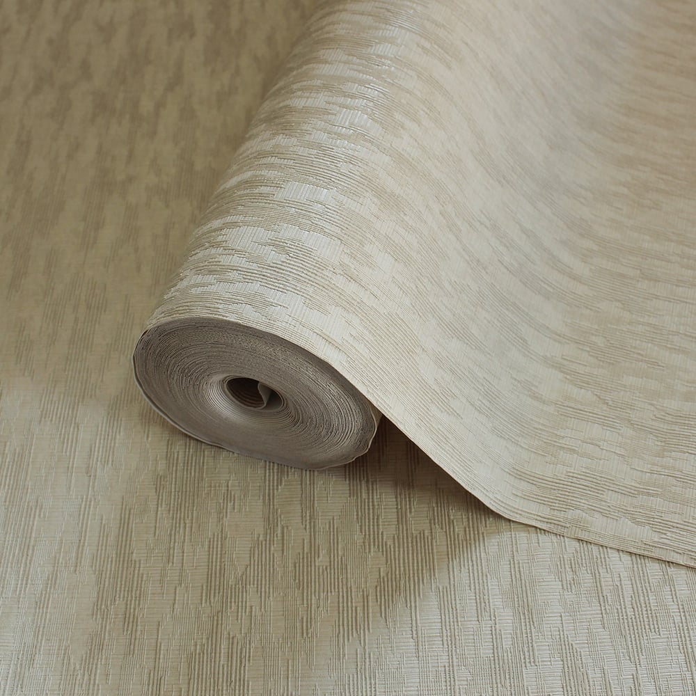 Adawall Icon 24108-2 Krem Dokulu Sade Modern Duvar Kağıdı
