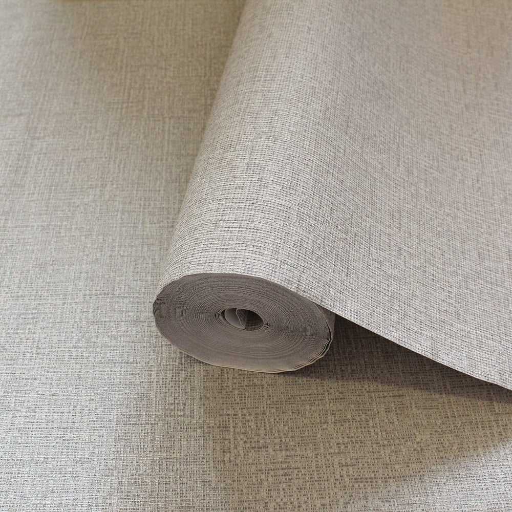 Adawall Icon 24110-1 Açık Krem Keten Dokulu Modern Duvar Kağıdı