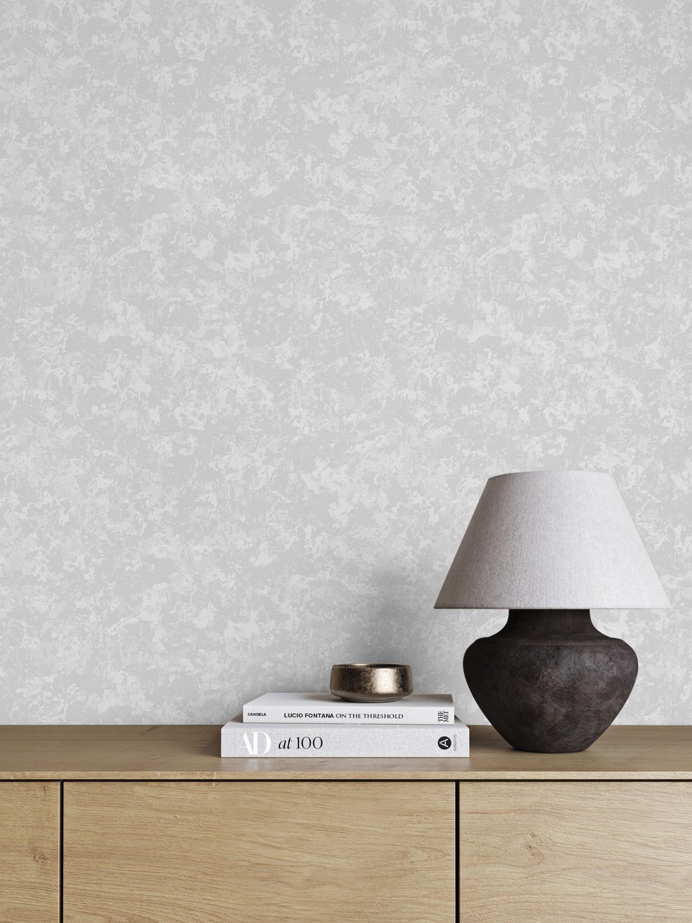 Adawall Icon 24112-1 Açık Gri Beton Dokulu Modern Duvar Kağıdı