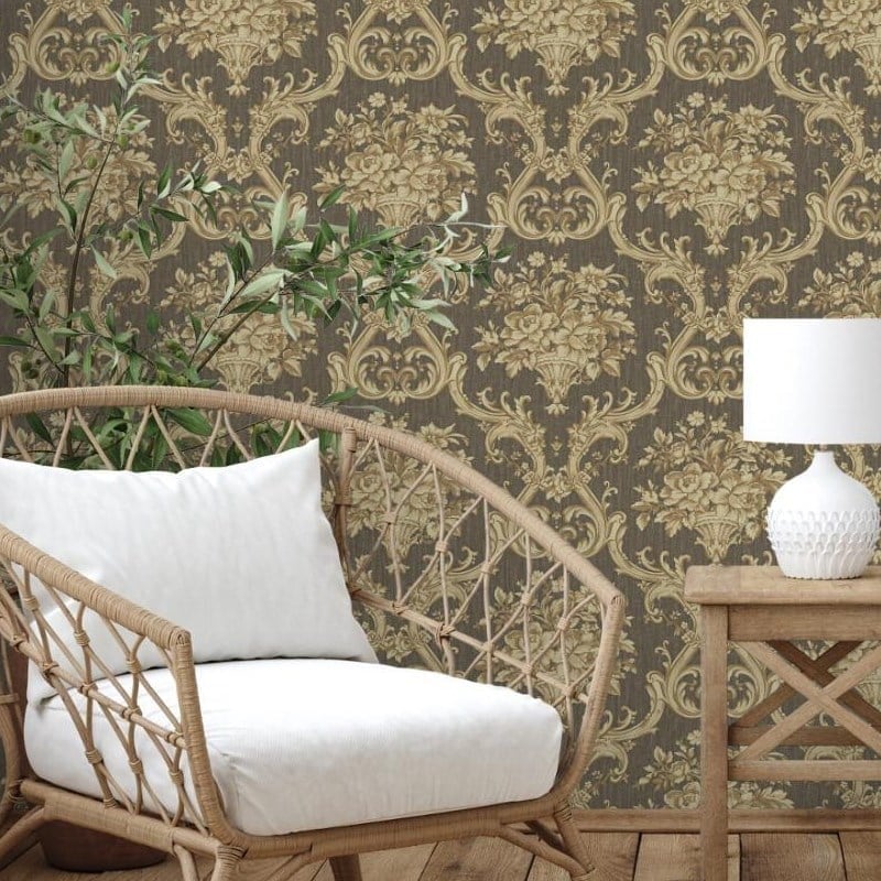 Adawall Seyyah 1310-5 Damask Duvar Kağıdı | Klasik Desenli Lüks Duvar Kağıdı | 10 m²