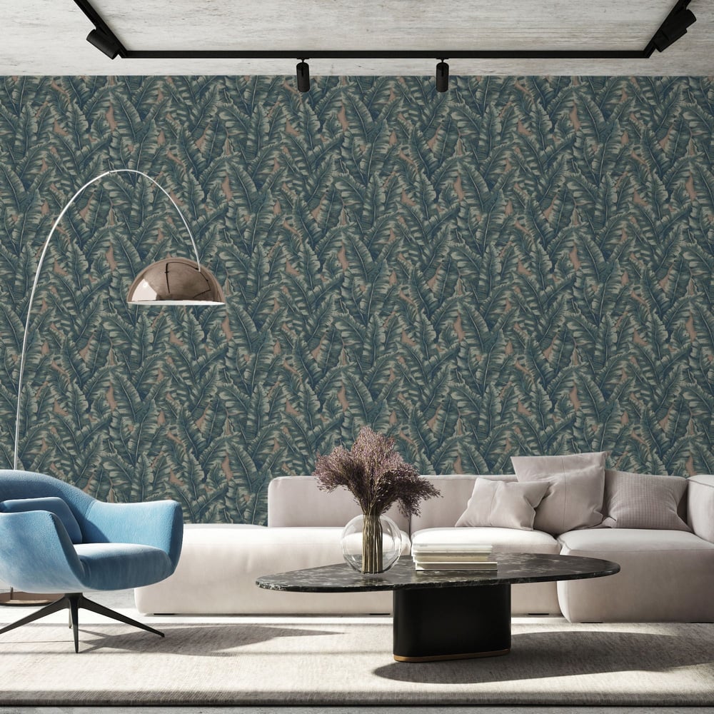 Adawall Vera Koleksiyonu 1507-05 Yaprak Desenli Duvar Kağıdı 16,5 M2