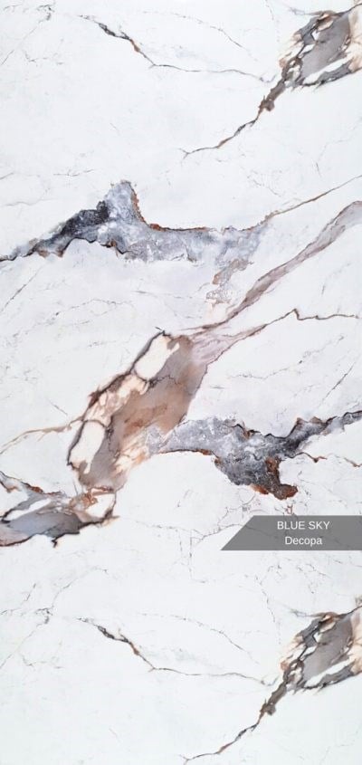 BLUE-SKY desenli Pvc Duvar Paneli 122*244cm