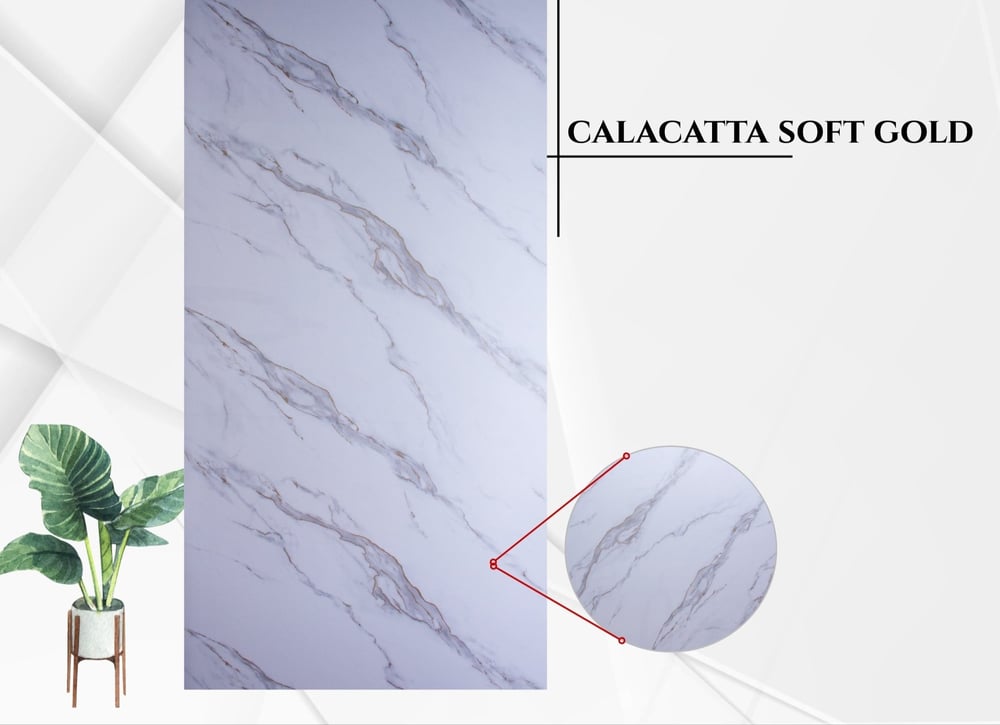 Calacatta Soft Gold PVC Duvar Paneli
