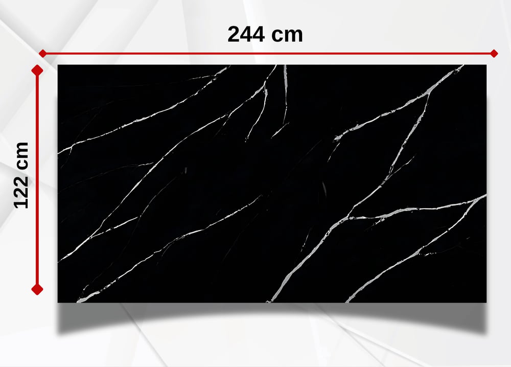 Carrara Black PVC Duvar Paneli