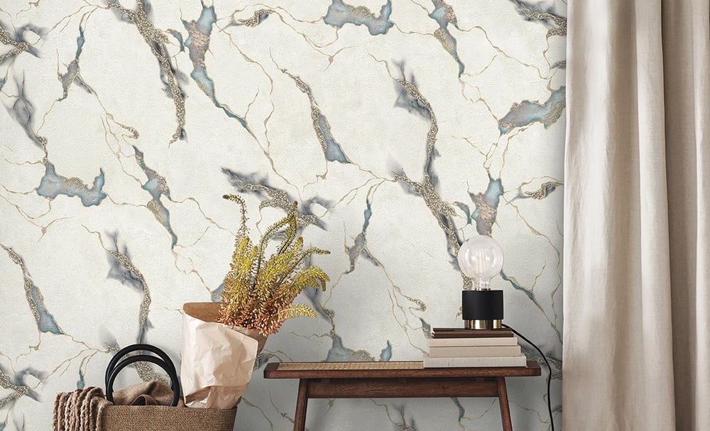 Decowall Odessa Mermer Desenli Duvar Kağıdı 2509-01 16M²