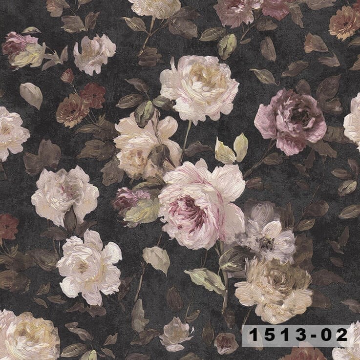 Decowall Orient 1513-02 Çiçek Desenli Duvar Kağıdı 16m²