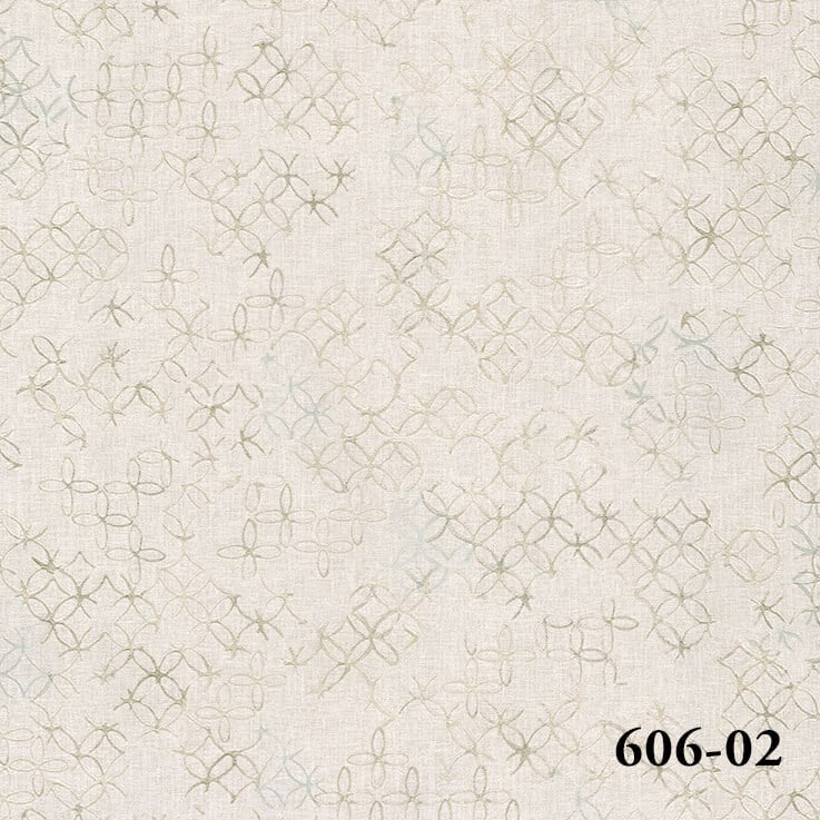Decowall Salda 606-02 Duvar Kağıdı – 16 m² Krem Yeşilimsi Geometrik