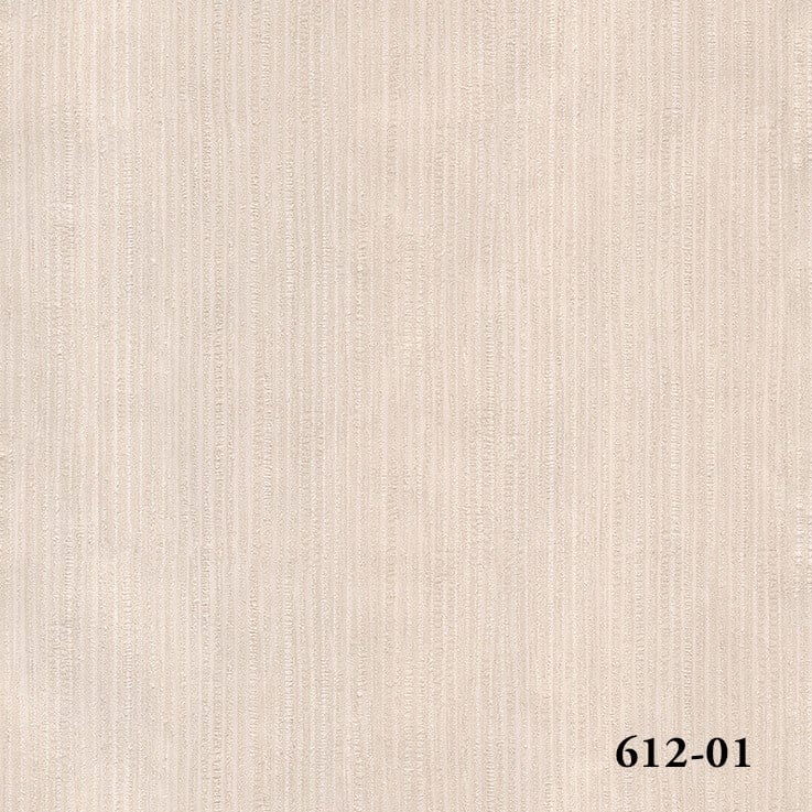 Decowall Salda 612-01 Krem Dikey Çizgili Keten Dokulu Duvar Kağıdı – 16 m²