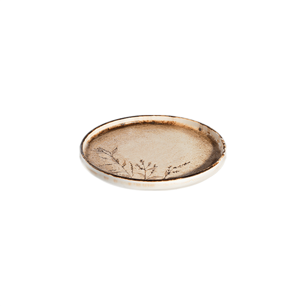 Fall Beige Stolt Düz Tabak 25,5 cm 