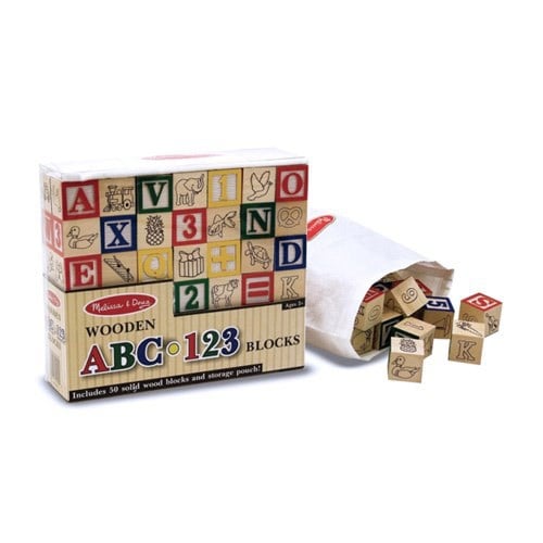 123 / Abc Ahşap Bloklar Melissa & Doug