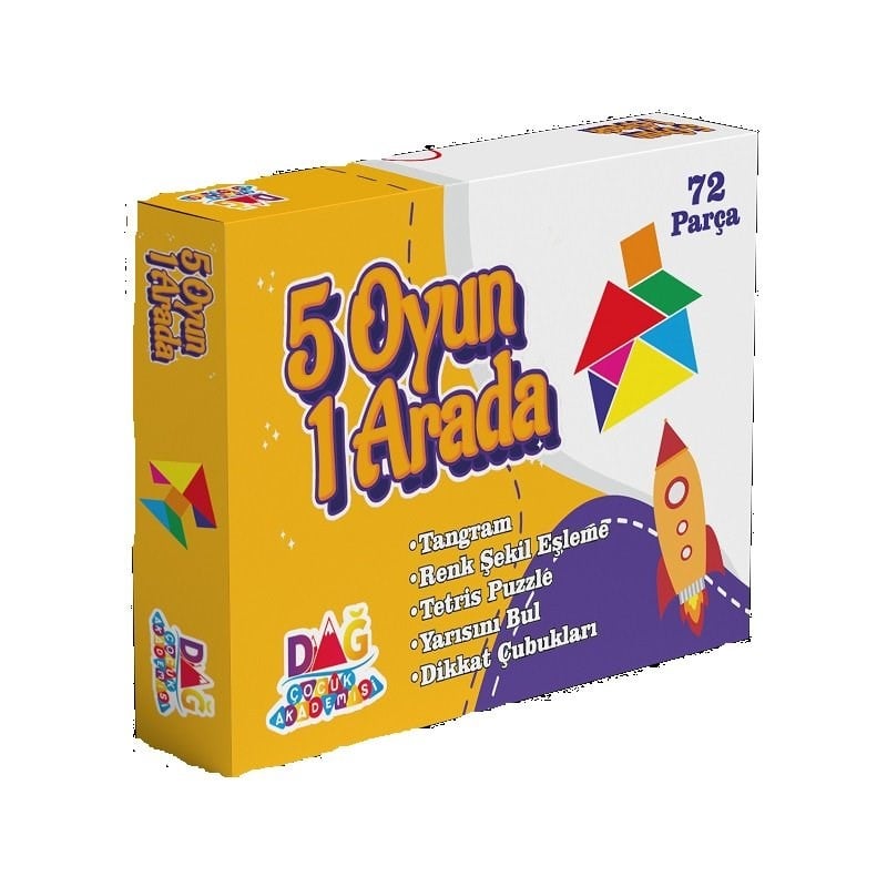 5 Oyun 1 Arada ( 72 Parça )