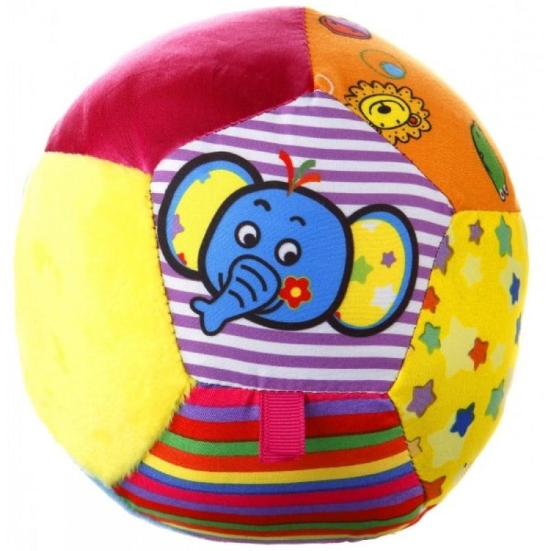 Biba Toys Çıngıraklı Renkli Topum - 13 Cm