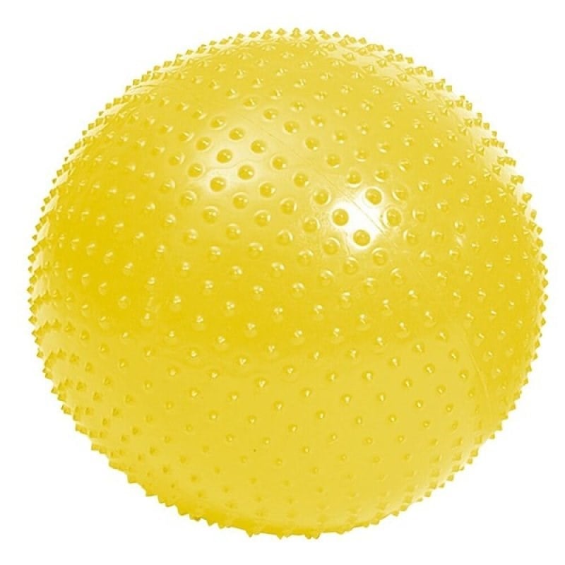 Dikenli Pilates Topu 45 Cm Sarı - Duyusal Terapi Ve Masaj Topu