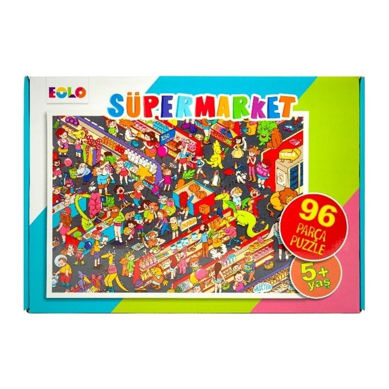 Eolo 96 Parça Puzzle - Süpermarket