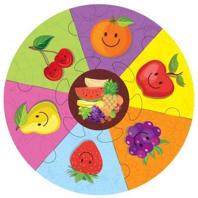 Eolo Yuvarlak Puzzle - Meyveler Yaş-2+