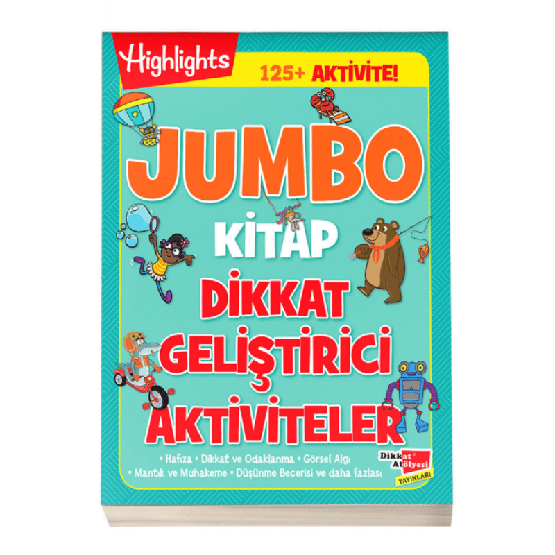 Jumbo Kitap Dikkat Geliştirici Aktiviteler (125+ Aktivite)
