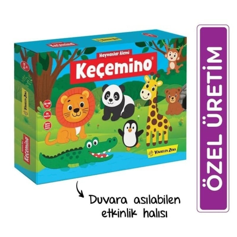 Yükselen Zeka Keçemino Etkinlik Halısı - Hayvanlar Alemi