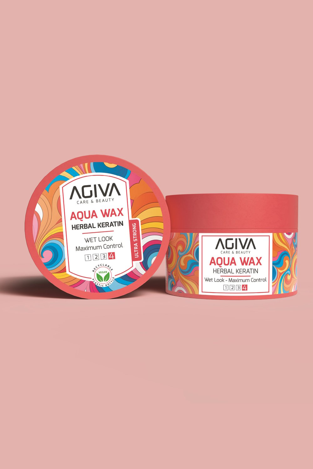AGIVA CARE & BEAUTY Islak Görünüm Sağlayan Aqua Wax - Doğal Tutuş - Vegan - 100 ml