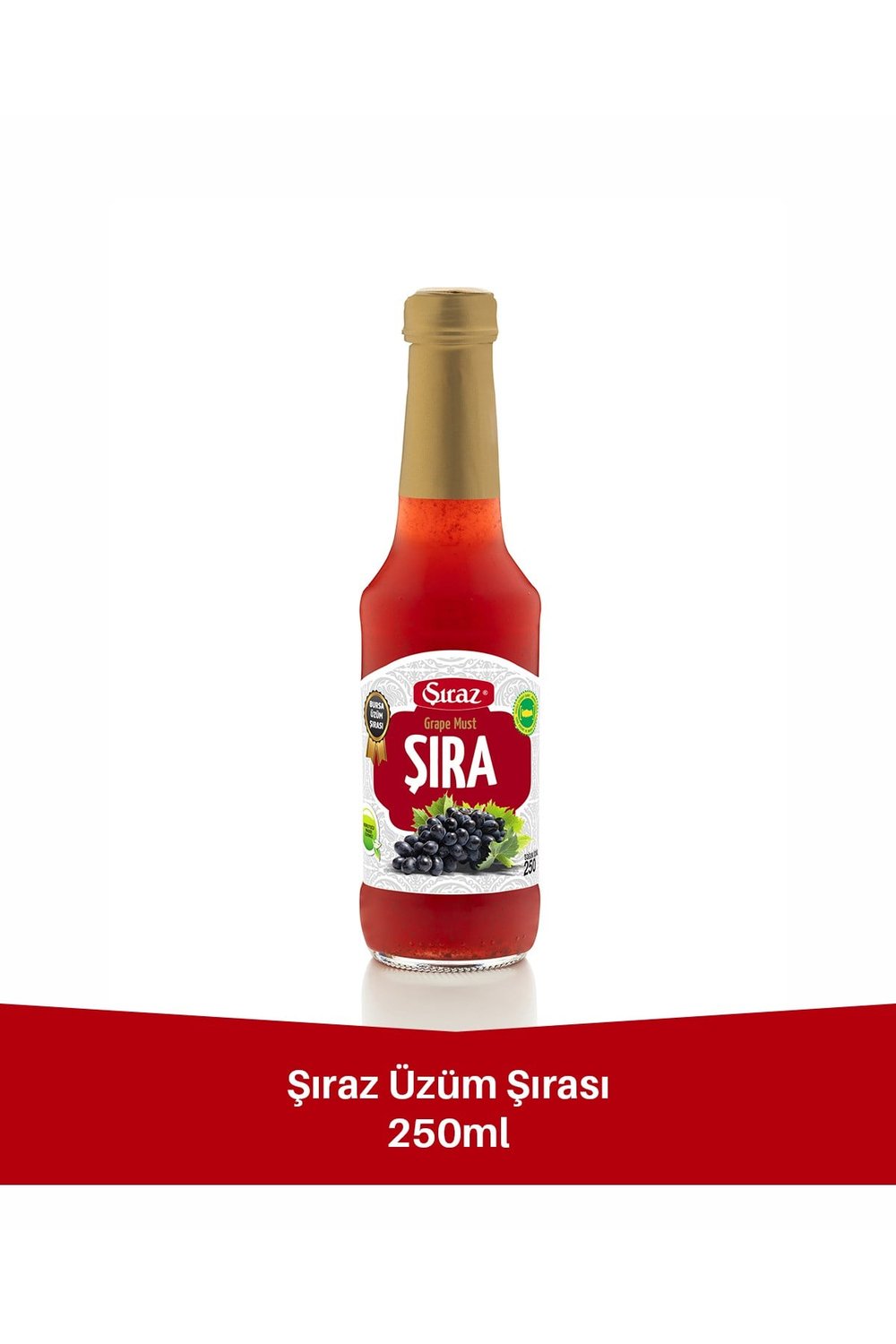 Doğal Üzüm Şırası 250 ml Cam Şişe