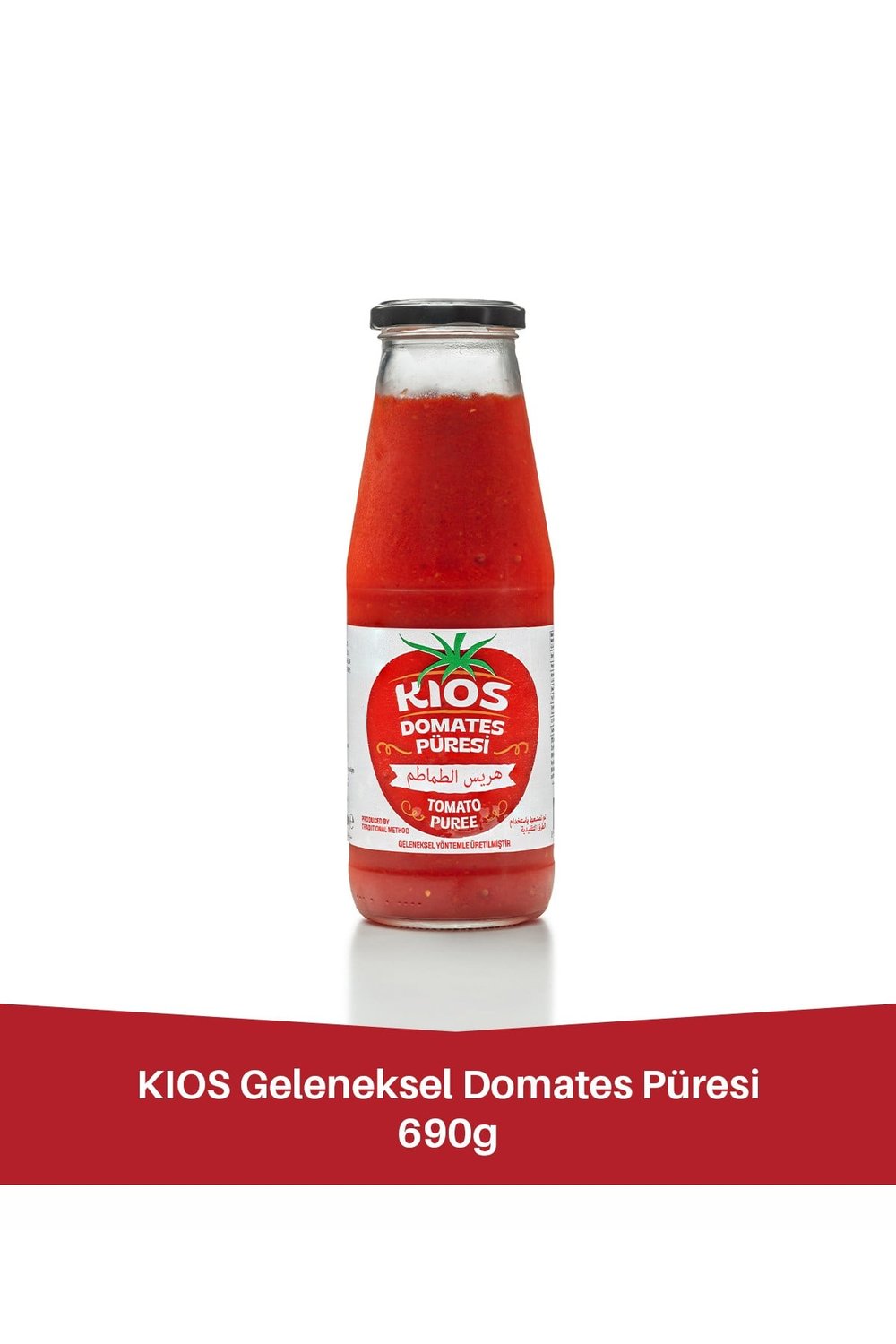 Geleneksel Domates Püresi 690 gr Cam Şişe