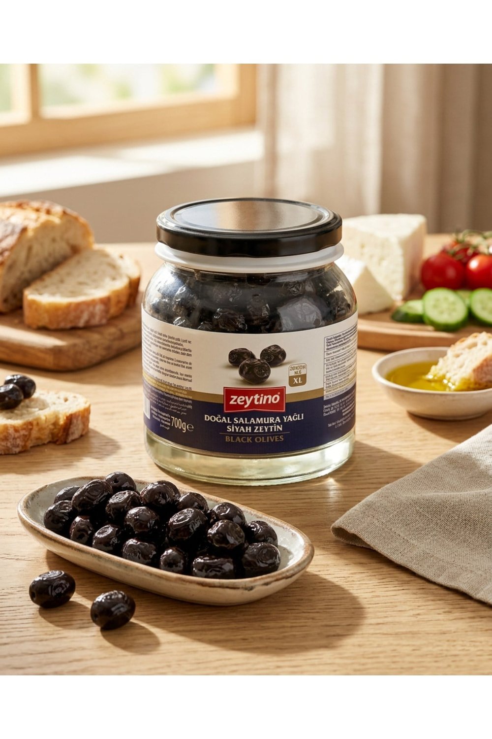 Gemlik Siyah Zeytin 700 gr (201/230) XL