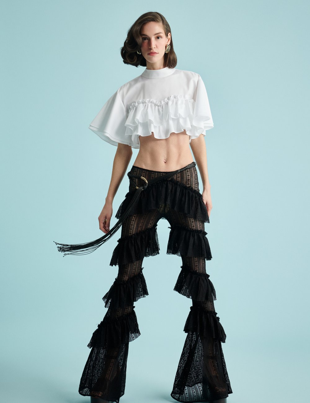 Ruffle Crop Top