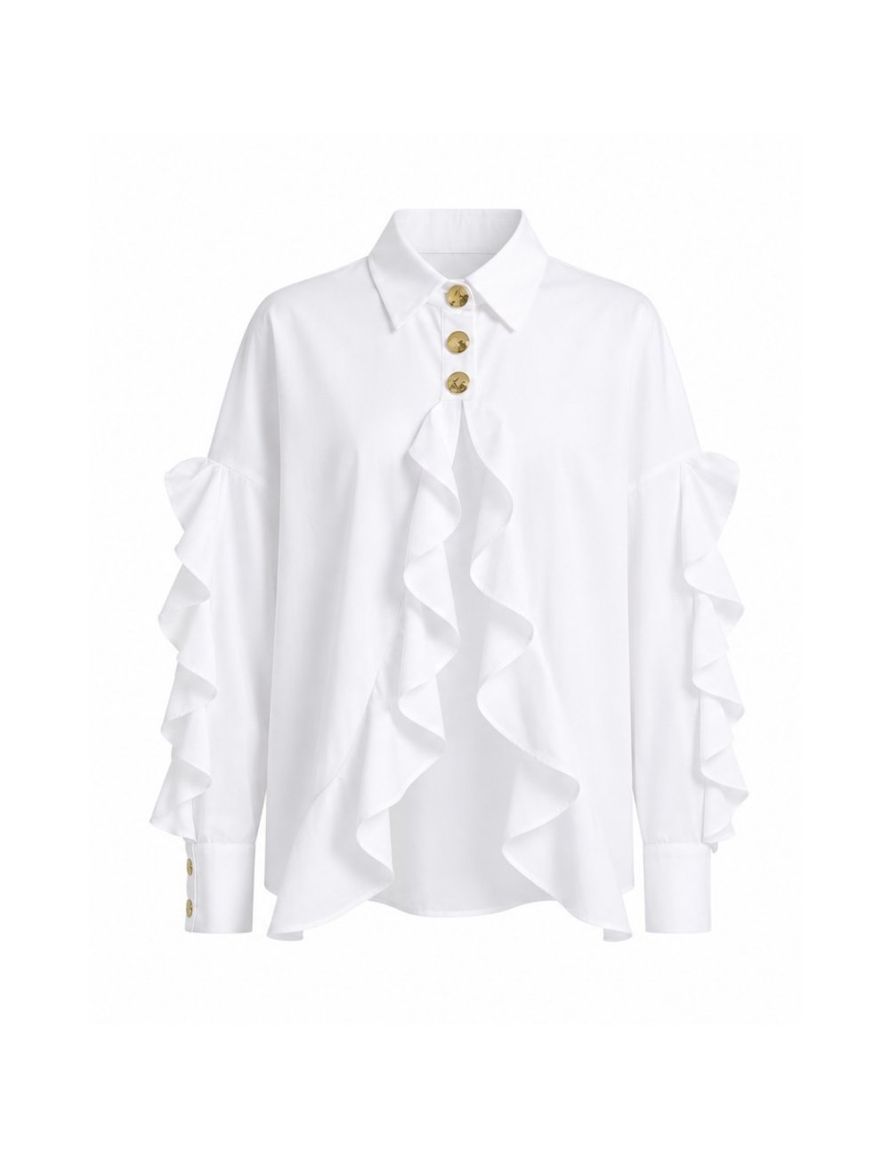 Ruffle Detaylı Gömlek
