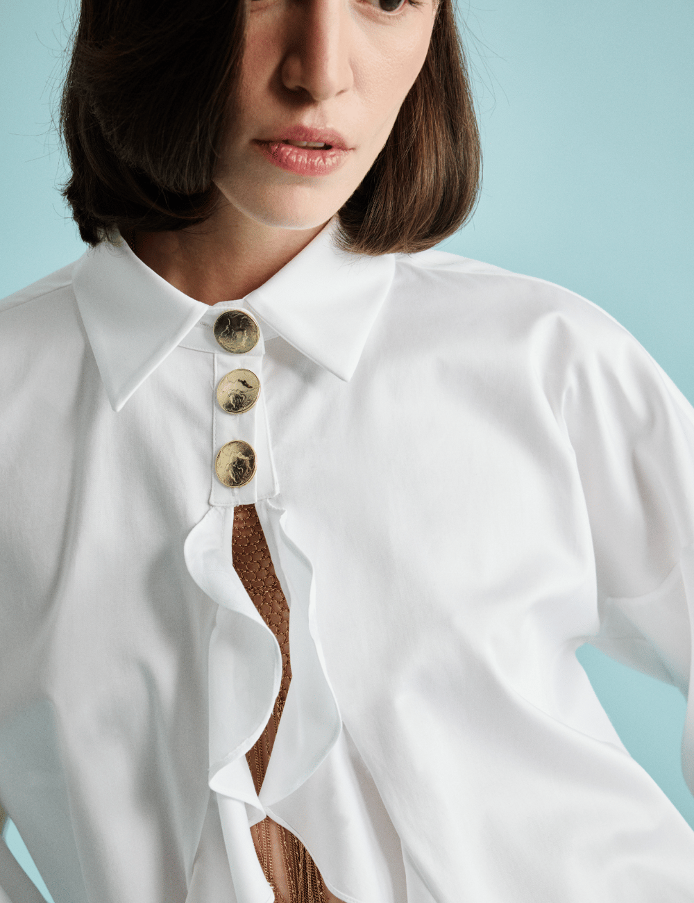 Ruffle Detaylı Gömlek