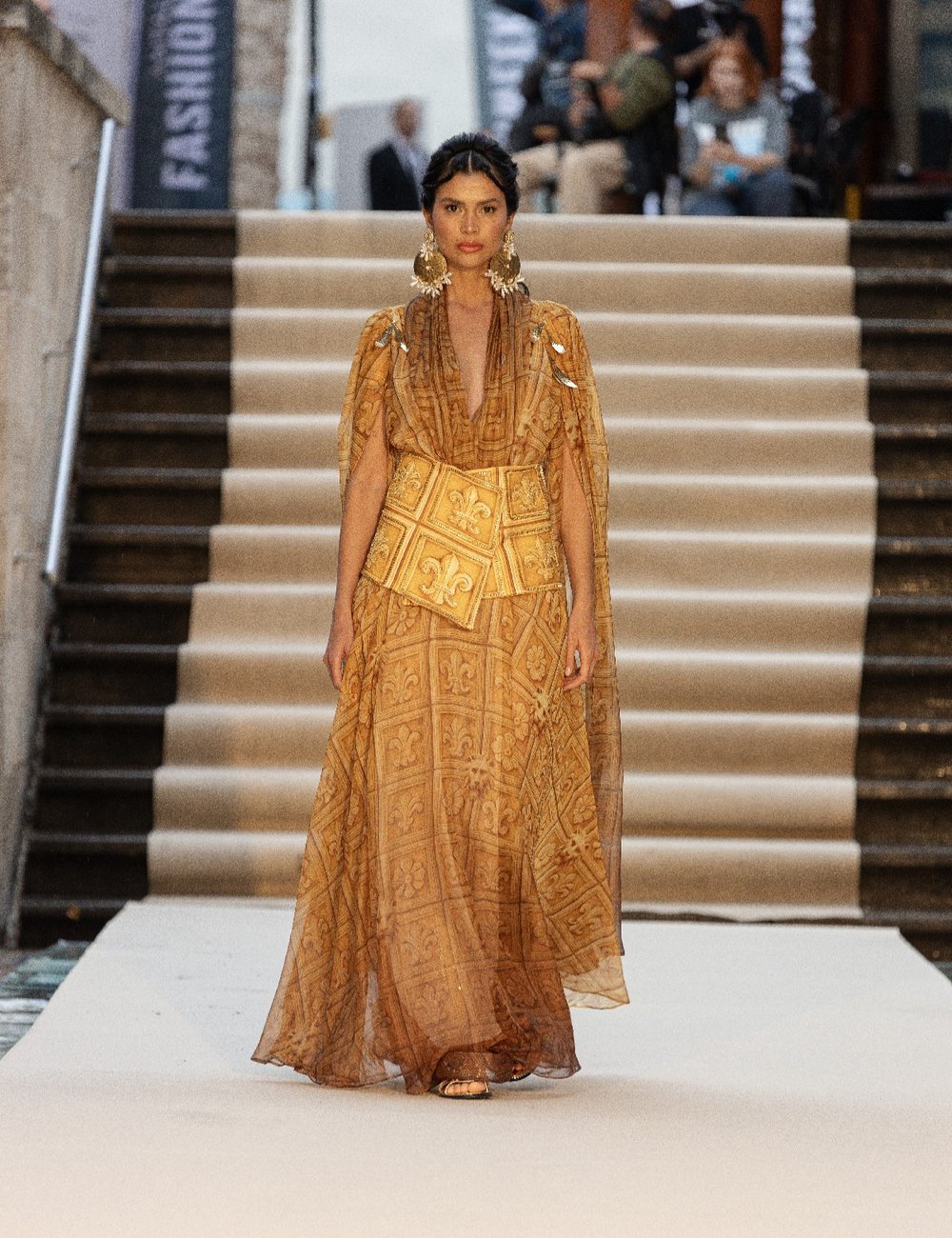 Karis Maxi Elbise Gold