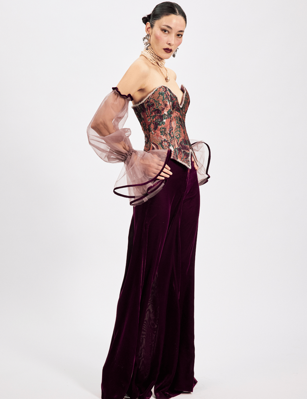Peony Korse Top Baskılı