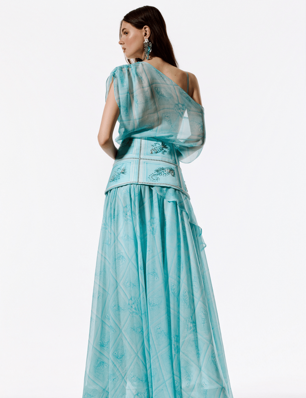 Tauria Maxi Elbise Aqua
