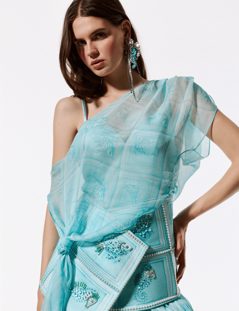 Tauria Maxi Elbise Aqua