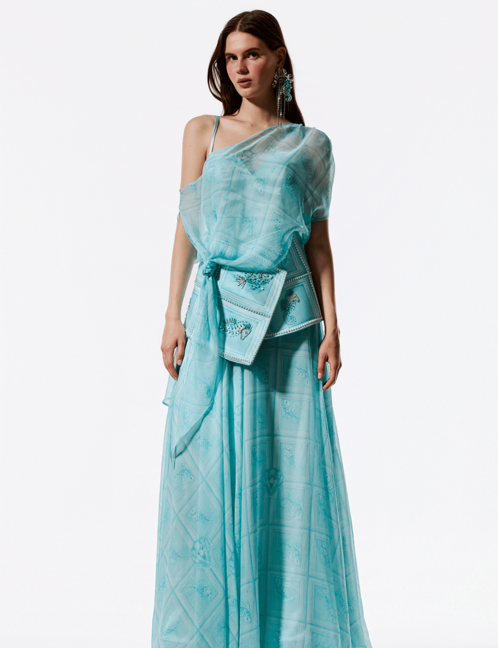Tauria Maxi Elbise Aqua