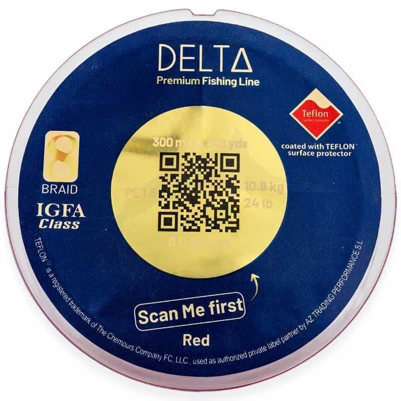 Delta Hilo Teflon X8 #1.5 0.190MM 300MT Red İp