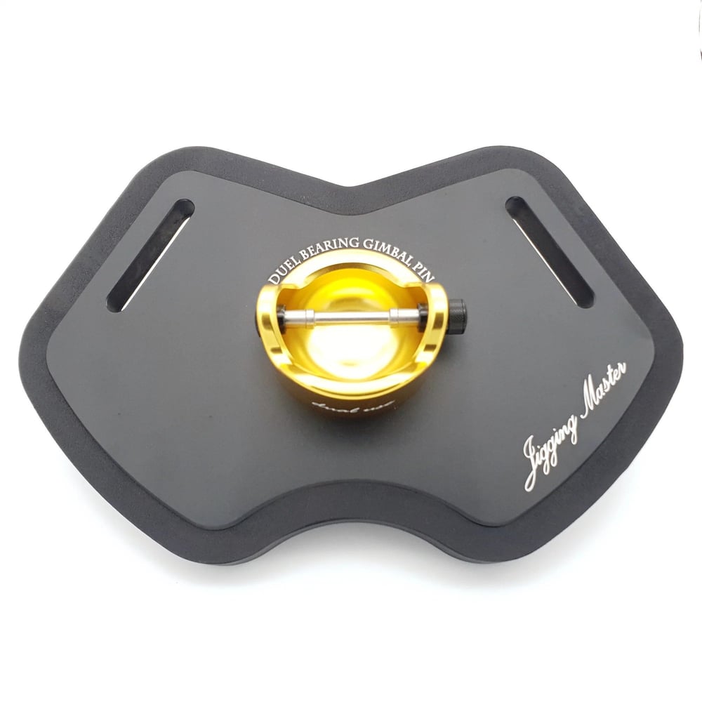 Jigging Master 2023 Alüminum Alloy Gimbal Plate #L Black Gold Bel Kemeri (Dual Bearing)