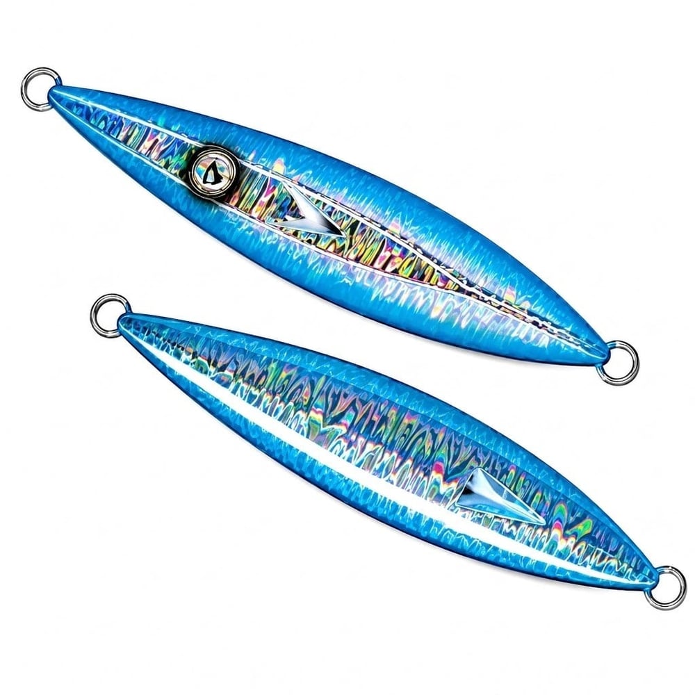 Jigging Master Breathing Devil Eye 200GR #4 Gold Blue Lumious Jig