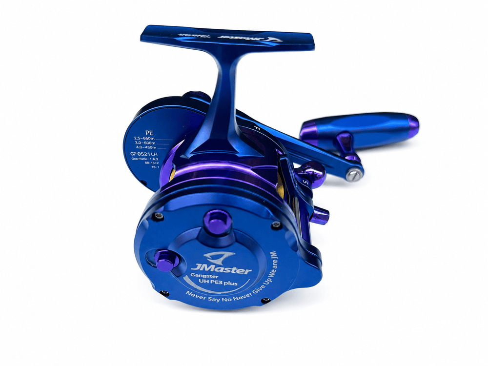 Jigging Master Gangster PE3+ Plus Underhead LH Blue Purple Gold Çıkrık