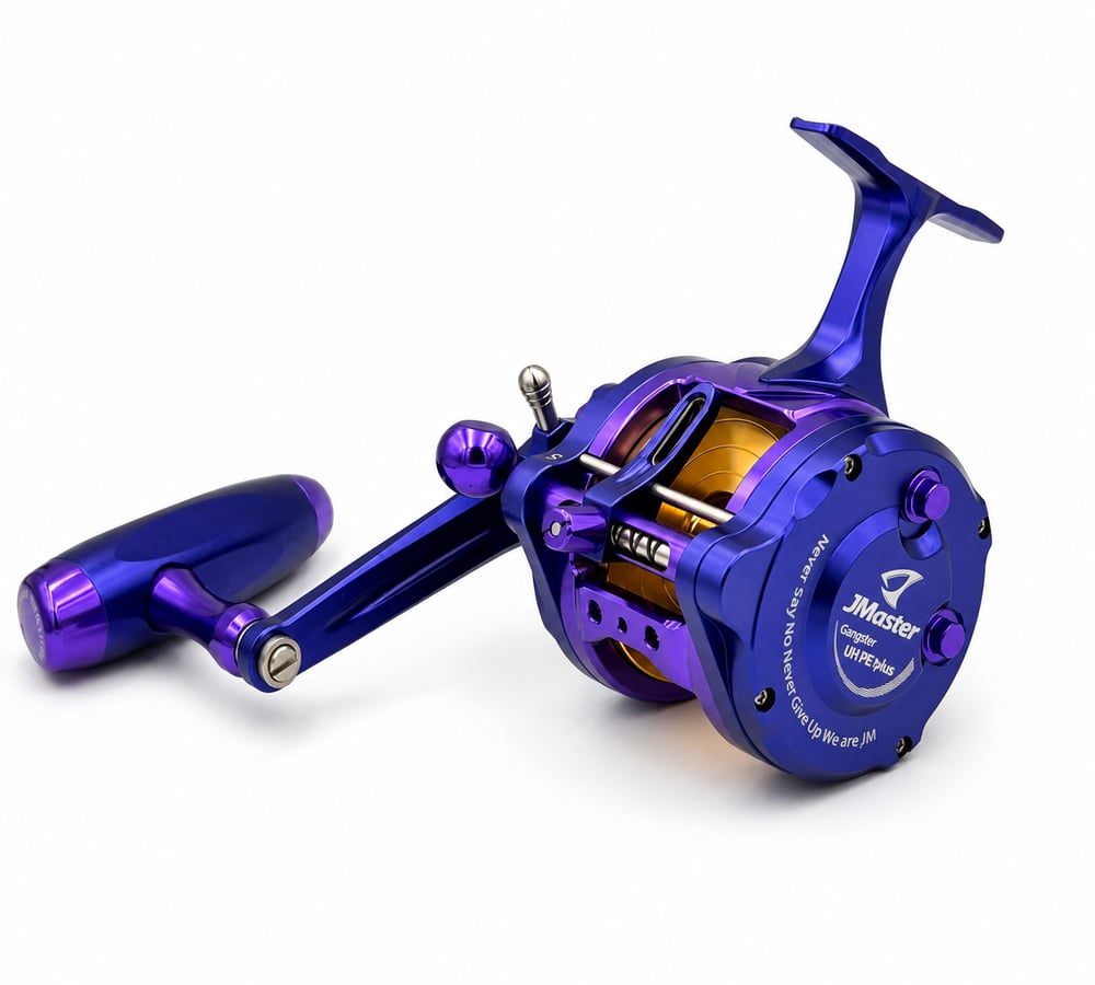 Jigging Master Gangster PE3+ Plus Underhead RH Blue Purple Gold Çıkrık