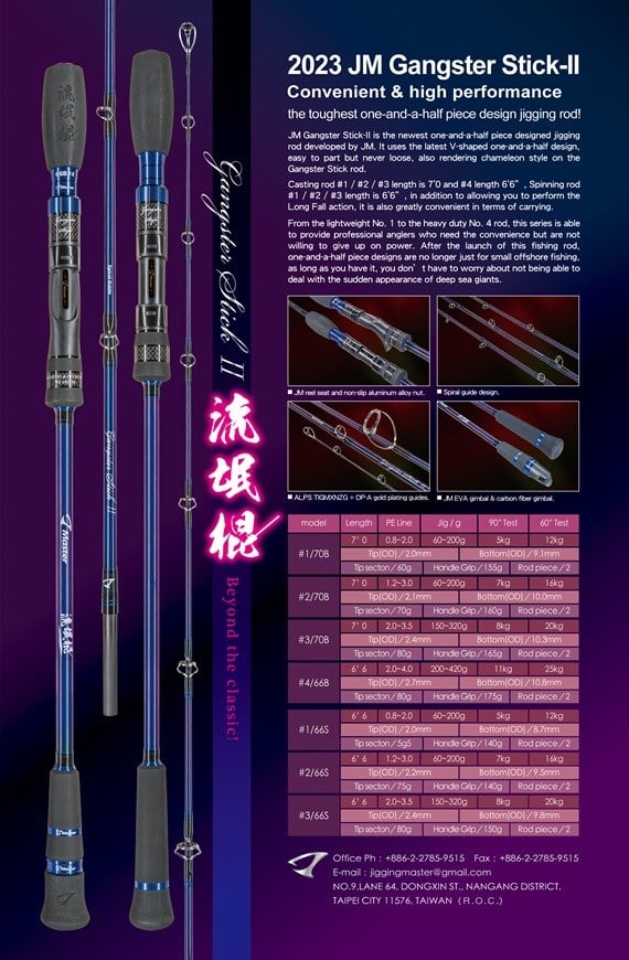 Jigging Master Gangster Stick II #3 66S Jig:150-320gr Jig Kamışı